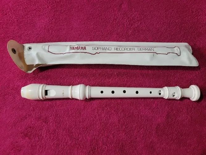 Flauta Musical da Yamaha Soprano Record German dos Anos 90