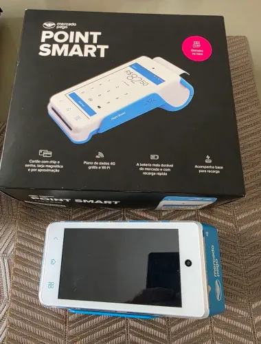 Maquininha Mercado Pago Point Smart (A910) - Seminova na Caixa | Sem Aluguel