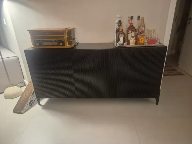 Buffet preto Tokstok 160x42x80 (altura)