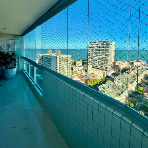 Apartamento 2 quartos 97 m2 com vista ampla para o mar em Itapuã