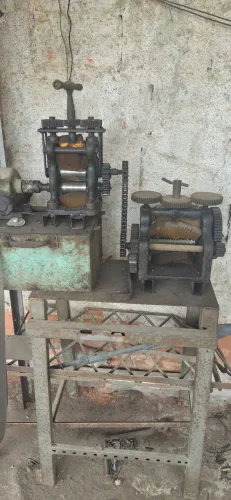 Dois laminadora de ourives chapa e fio elétrico sem motor