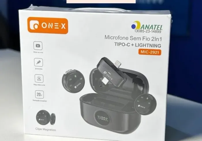 Microfone lapela iPhone 