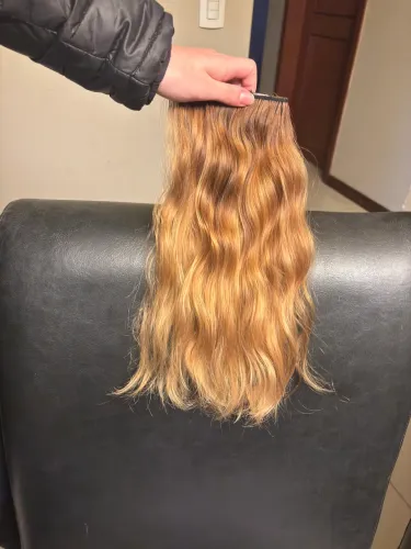 Mega hair brasileiro do Sul 35cm na tela
