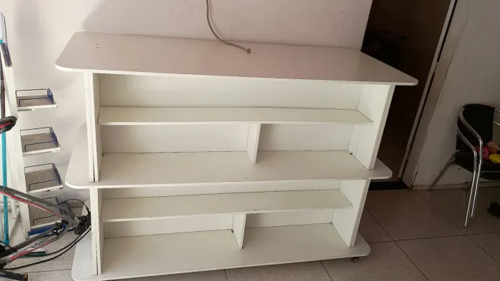 Gondula MDF Expositora Central com paneiel canaletado