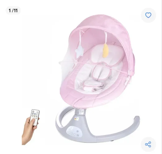 Cadeira de descanso e balanço para bebê,com música automática