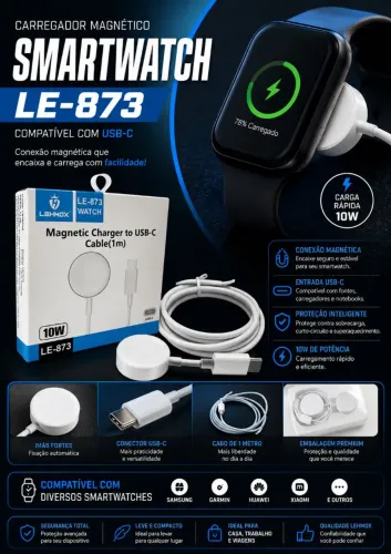 Carregador Smartwatch LEY- 873