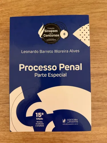 Sinopses para Concursos - Processo Penal Parte Especial