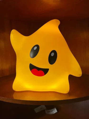 Luminária balde pipoca premium Mario Galaxy Luma