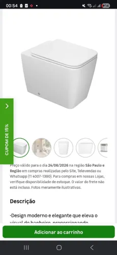 Vaso sanitário Deca Quadrado