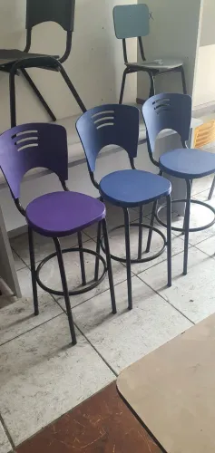 Banqueta alta encosto, bar, recepção