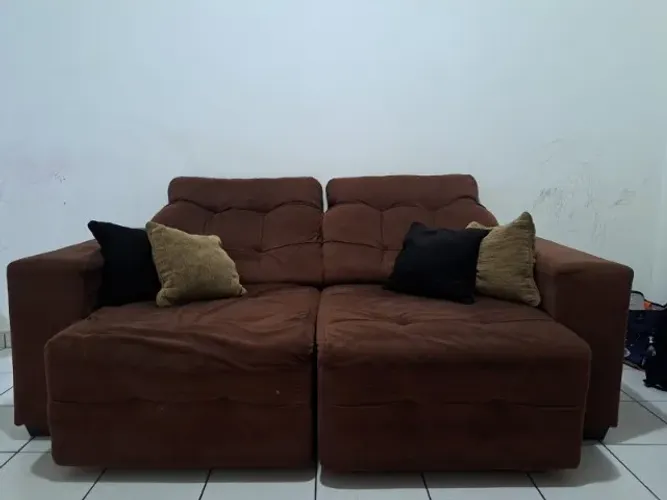 sofa retratil 2 lugares 
