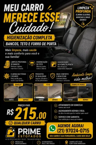 Higienização de estofados