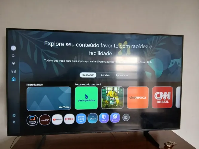 TV smart 50 polegadas 4k comando por voz Samsung