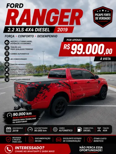 Ford Ranger XLS 2.2 4X4 CD Diesel Aut. 2019