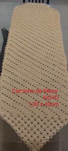 Caminho de Mesa de Crochê/Toalha de Mesa NOVO