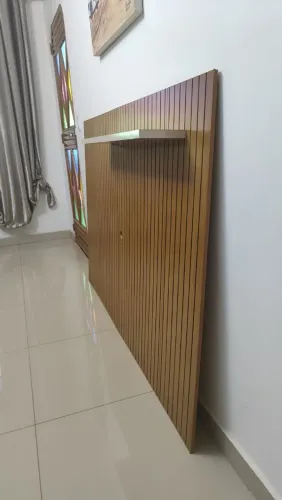 Painel ripado sem uso