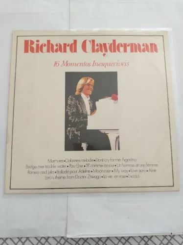DISCO VINIL - RICHARD CLAYDERMAN - 16 MOMENTOS INESQUECIVEIS