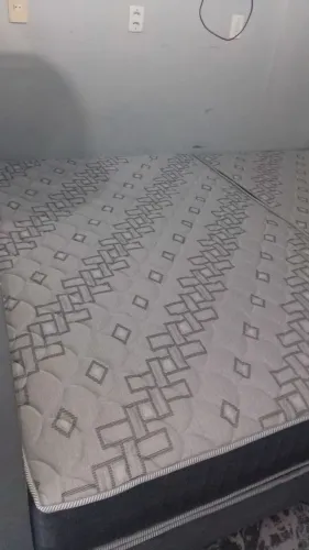 Cama box casal molas 