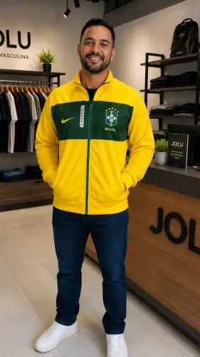 Casaco do Brasil topado top de linha