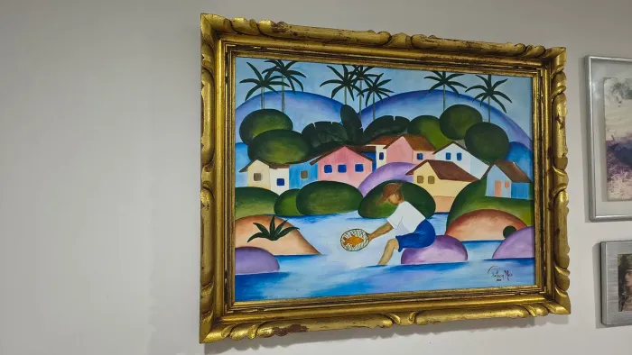 Quadro de arte: o pescador
