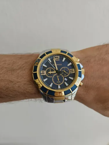 Relógio Technos Masculino, original, modelo cronógrafo robusto, imponente em bom estado