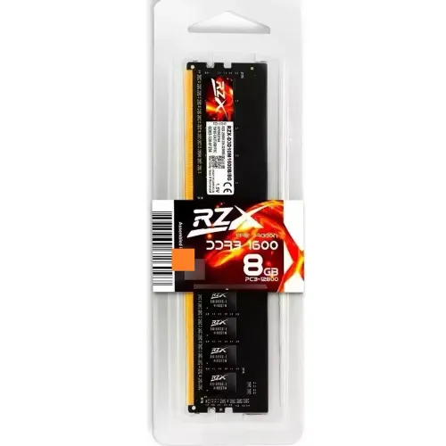 Memória RAM DDR3 8GB 1600MHz RZX Fire Dragon - Nova na Embalagem