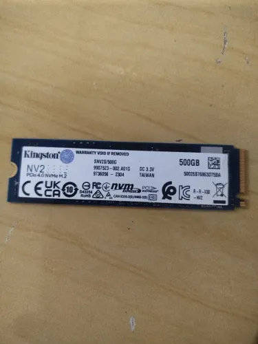 SSD NVMe M.2 500gb KINGSTON - PCIe 4.0 - NV2