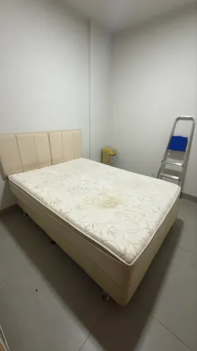 Cama com Box Casal Espuma Firme com Cabeceira