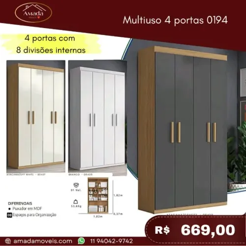 Multiuso 4 portas, a pronta entrega