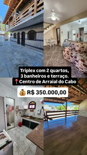 Casa Tríplex no Centro de Arraial do Cabo/RJ