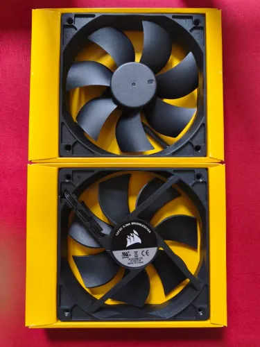 Par Ventoinhas Cooler Fan Corsair A1225M12S 120mm Gabinete PC Preto