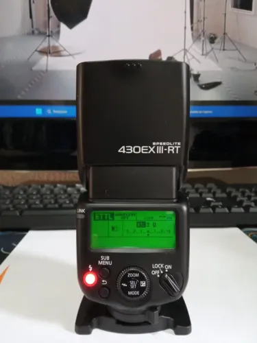 FLASH CANON SPEEDLITE 430EX III-RT PRATICAMENTE NOVO