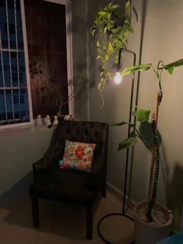 Luminária de Piso Minimalista Moderna em Metal Preto H&h DECOR