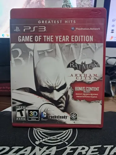 Jogo de Playstation 3 Batman Arkham City Game Of The Year Edition Greatest Hits PS3