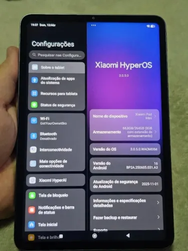 Tablet Xiaomi Pad Mini 256GB 8GB RAM - Novo/Completo + Capa e Caneta/Focus Oficiais Xiaomi