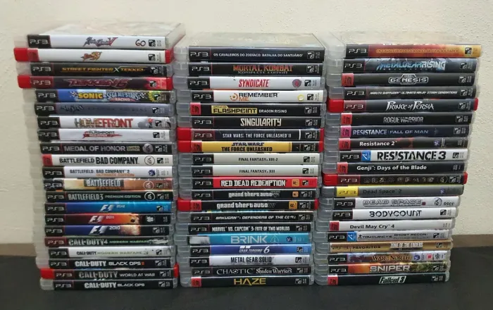 Lote jogos ps3 61 jogos ( olx pay)