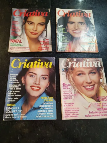 4 REVISTAS CRIATIVA EDIÇÕES ANTIGAS Ainda em CR$<br><br>? AINDA COM O VALOR ORIGINAL EM CR$