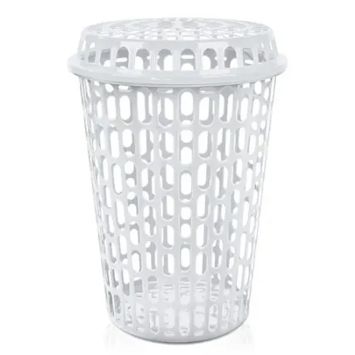 Cesto Telado cesto de roupa 60 Lts Branco C/ Tempa Telado Ct60br 445x640mm