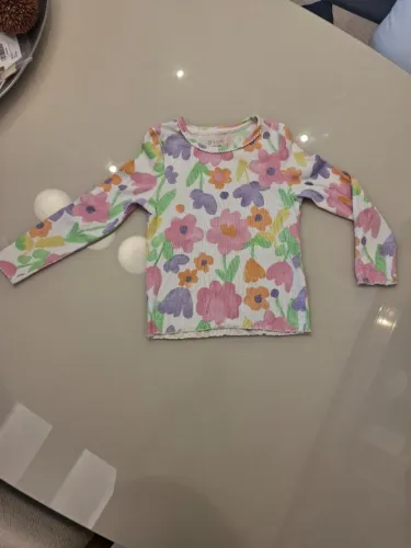 blusa de manga longa primark floral 5-6 anos