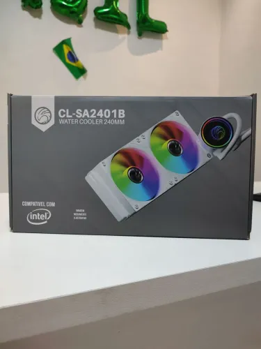 Water cooler 240mm branco com RGB - entrega grátis!