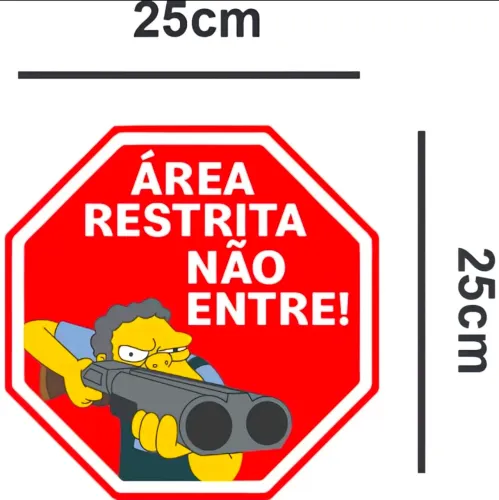 Adesivo Área Restrita Não Entre Porta Ouarto Gamer 25 cm