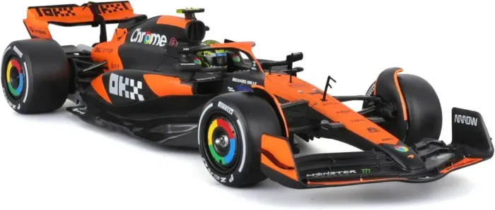 Miniatura F1 1/24 McLaren MCL38 2024 - Lando Norris - Nova / Lacrada - Bburago