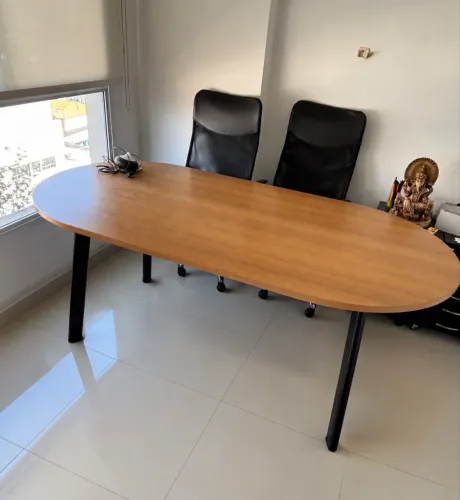 Mesa Escritório 2,00 x 1,00 m Amadeirada | Reunião 6 a 8 Lugares