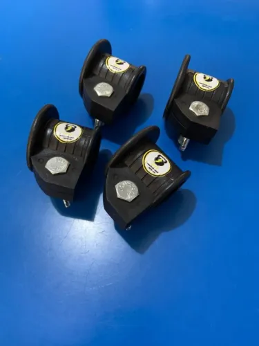 Kit presilhas para prender anilhas na barra de academia musculação 25mm