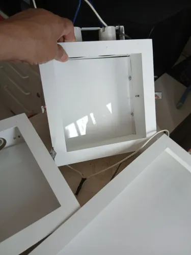 Luminaria de embutir as pequenas 2 lâmpadas e a grande 4 lâmpadas 