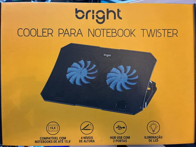 Suporte base notebook com cooler Bright