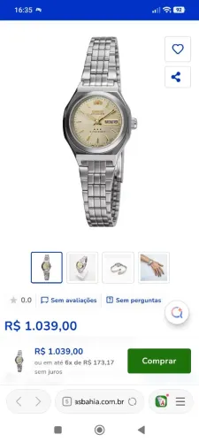 Relógio original oriente feminino