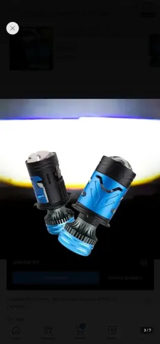 Farol Projetor BiLed H4 Alto e Baixo 35000 Lumens