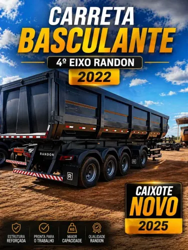Carreta Basculante Randon 4º eixo - 2023 | Caixote Novo 2025