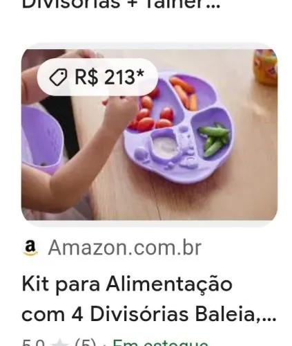 Prato silicone com divisórias e sucção da marca Marcus & Marcus, 